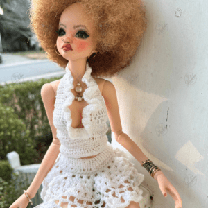 Caribbean Blond Afro Wig for Smart Dolls