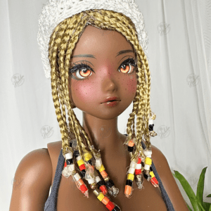 Island Blond Short Braids w/ Beads for Smart Dolls